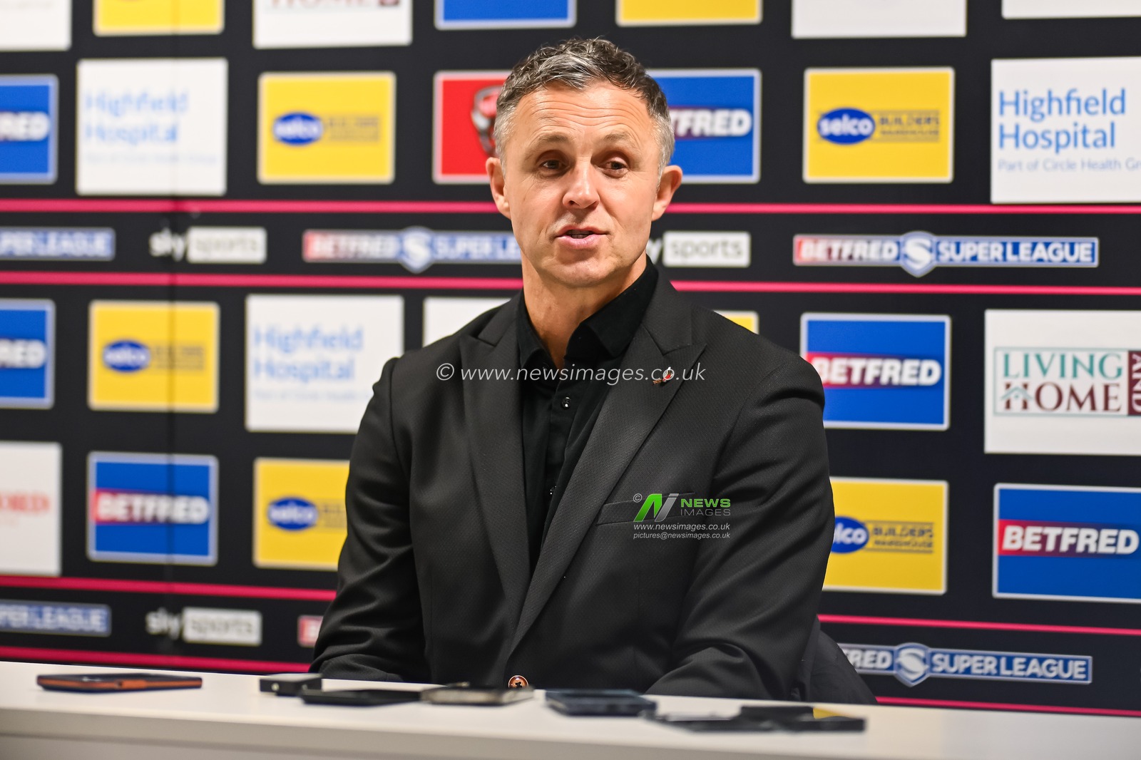 Paul Rowley Head Coach of Salford Red Devils during the post match press conference during the Betfred Super League Round 5 match Salford Red Devils vs Wigan Warriors at Salford Community Stadium, Eccles, United Kingdom, 14th March 2024

(Photo by Craig Thomas/News Images)
