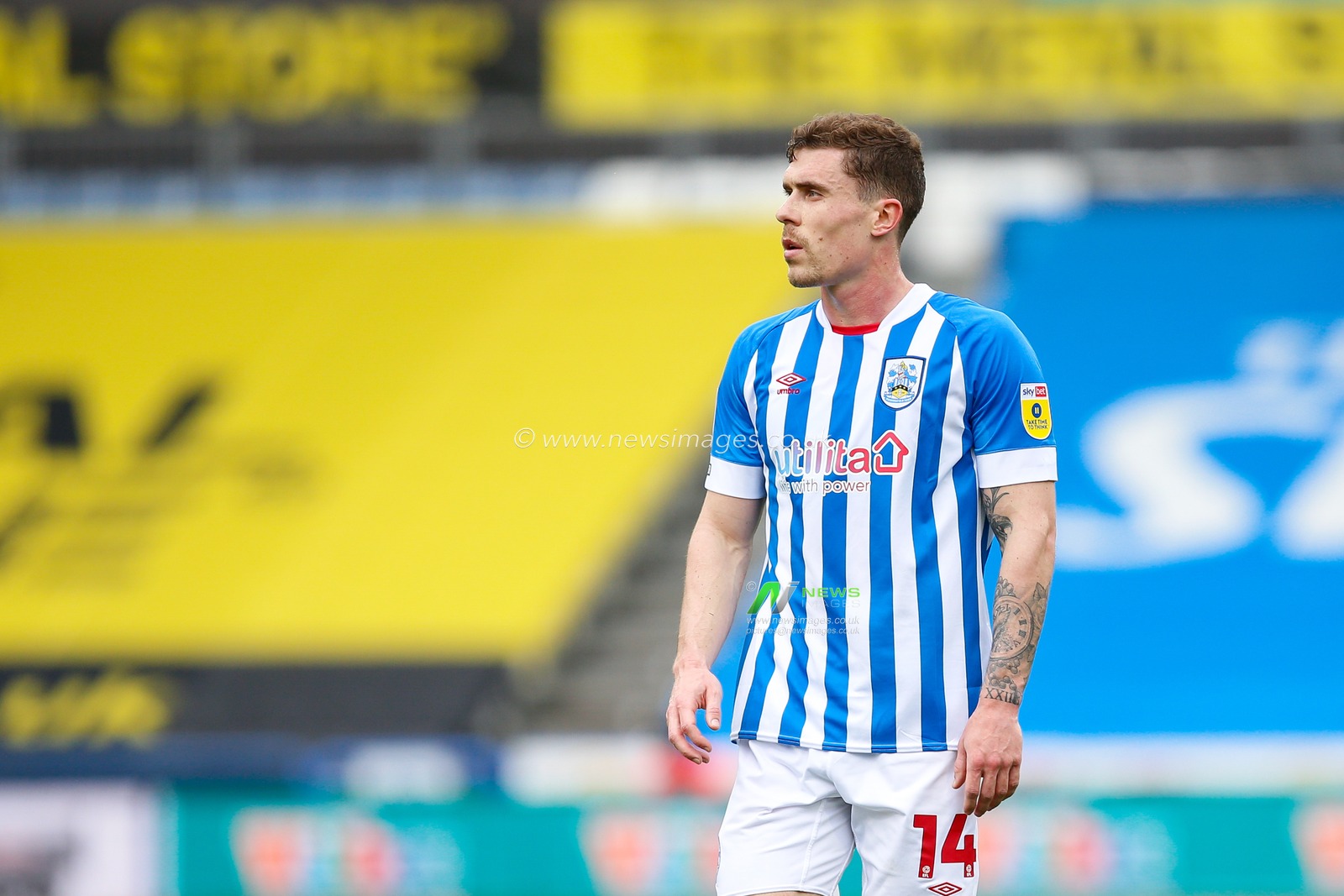 â€˜Josh Ruffels #14 of Huddersfield Town during the Sky Bet Championship match Huddersfield Town vs Reading at John Smith's Stadium, Huddersfield, United Kingdom, 8th May 2023

(Photo by Ben Early/News Images)