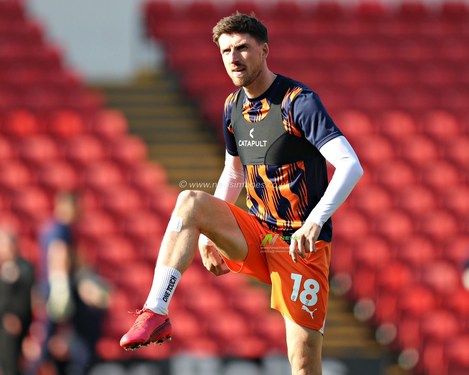 Jake Beesley of Blackpool F.C. before the Sky Bet League 1 match Barnsley vs Blackpool at Oakwell, Barnsley, United Kingdom, 8th March 2025

(Photo by Sam Eaden/News Images)