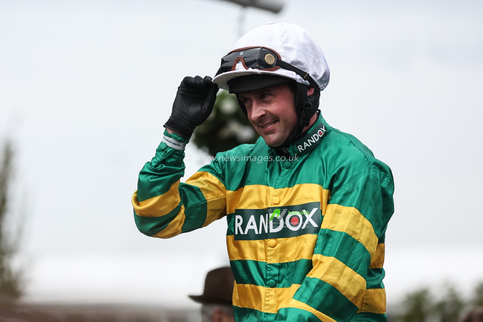 Nico De Boinville celebrates winning the 3.30pm The My Pension Expert Melling Chase (Grade 1) during the The Randox Grand National 2024 Ladies Day at Aintree Racecourse, Liverpool, United Kingdom, 12th April 2024

(Photo by Mark Cosgrove/News Images)