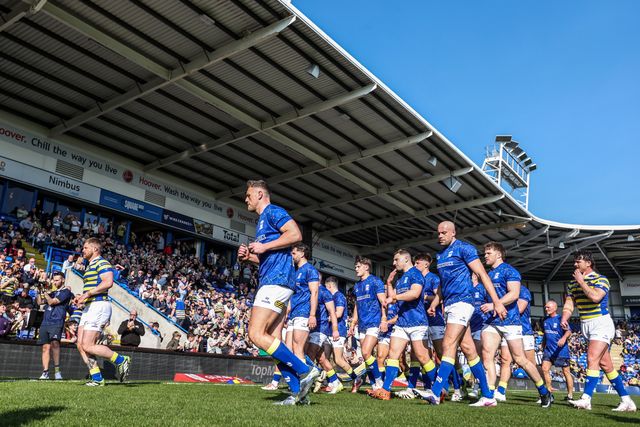 Warrington Wolves players head in after the warmups during the Betfred Super League round 5 match Warrington Wolves vs Castleford Tigers at The Halliwell Jones Stadium, Warrington, United Kingdom on 21 March 2026

(Photo by Alfie Cosgrove/News Images)