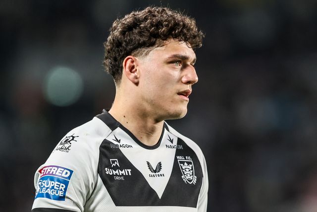 Lewis Martin of Hull FC during the Betfred Super League round 8 match Hull FC vs St Helens at MKM Stadium, Hull, United Kingdom on 16 April 2026

(Photo by Alfie Cosgrove/News Images)