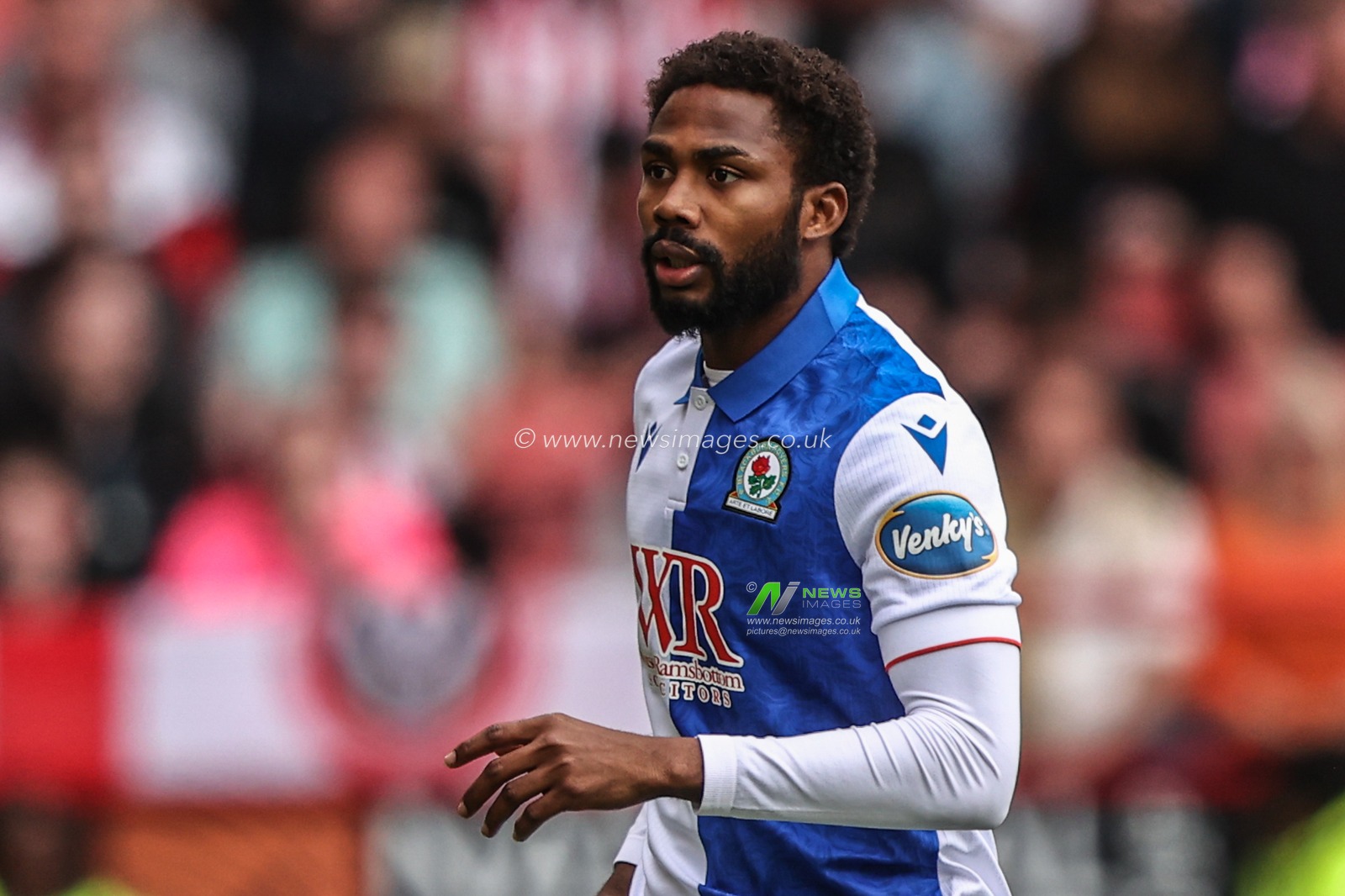 Emmanuel Dennis of Blackburn Rovers during the Sky Bet Championship match Sheffield United vs Blackburn Rovers at Bramall Lane, Sheffield, United Kingdom, 3rd May 2025

(Photo by Alfie Cosgrove/News Images)