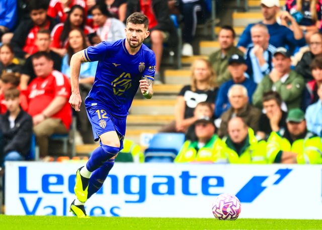 Caio Henrique of Monaco in action during the Pre-season friendly match Nottingham Forest vs Monaco at SMH Group Stadiumact Stadium, Chesterfield, United Kingdom, 19th July 2025

(Photo by Richard Bierton/News Images)