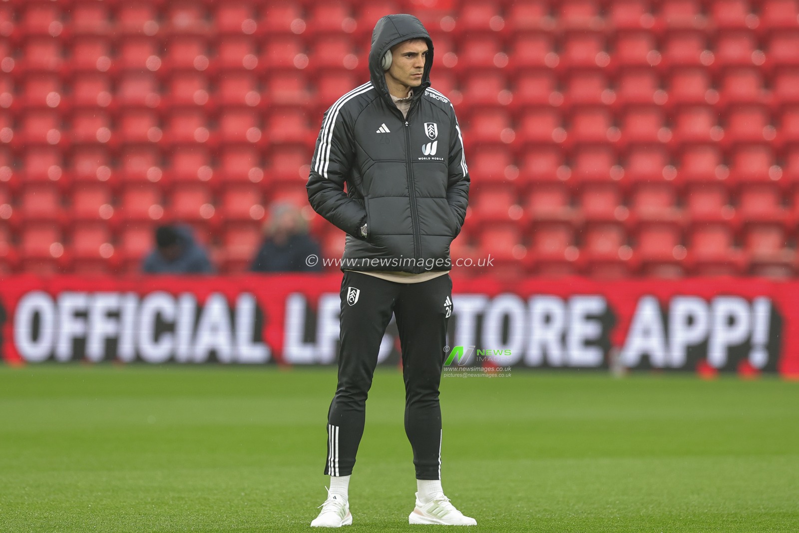 JoÃ£o Palhinha #26 of Fulham arrives ahead of the Premier League match Liverpool vs Fulham at Anfield, Liverpool, United Kingdom, 3rd December 2023

(Photo by Mark Cosgrove/News Images)