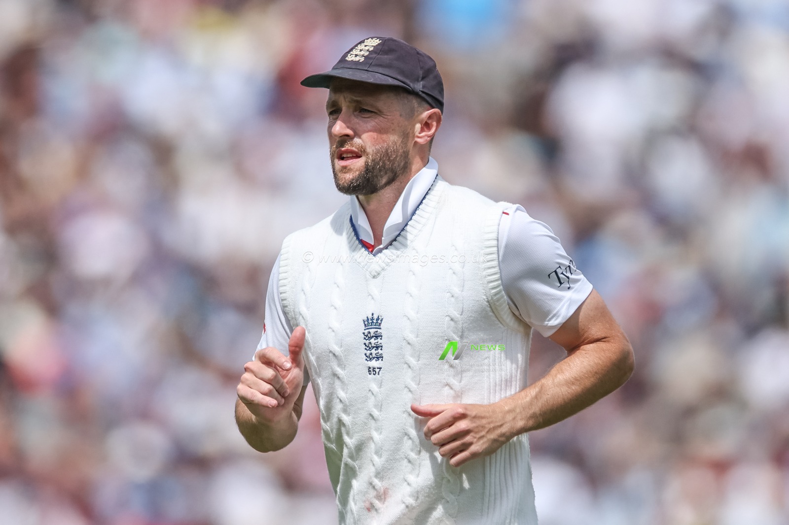 Chris Woakes of England during the 2nd Rothesay Test Match day 2 England vs India at Edgbaston, Birmingham, United Kingdom, 3rd July 2025

(Photo by Mark Cosgrove/News Images)