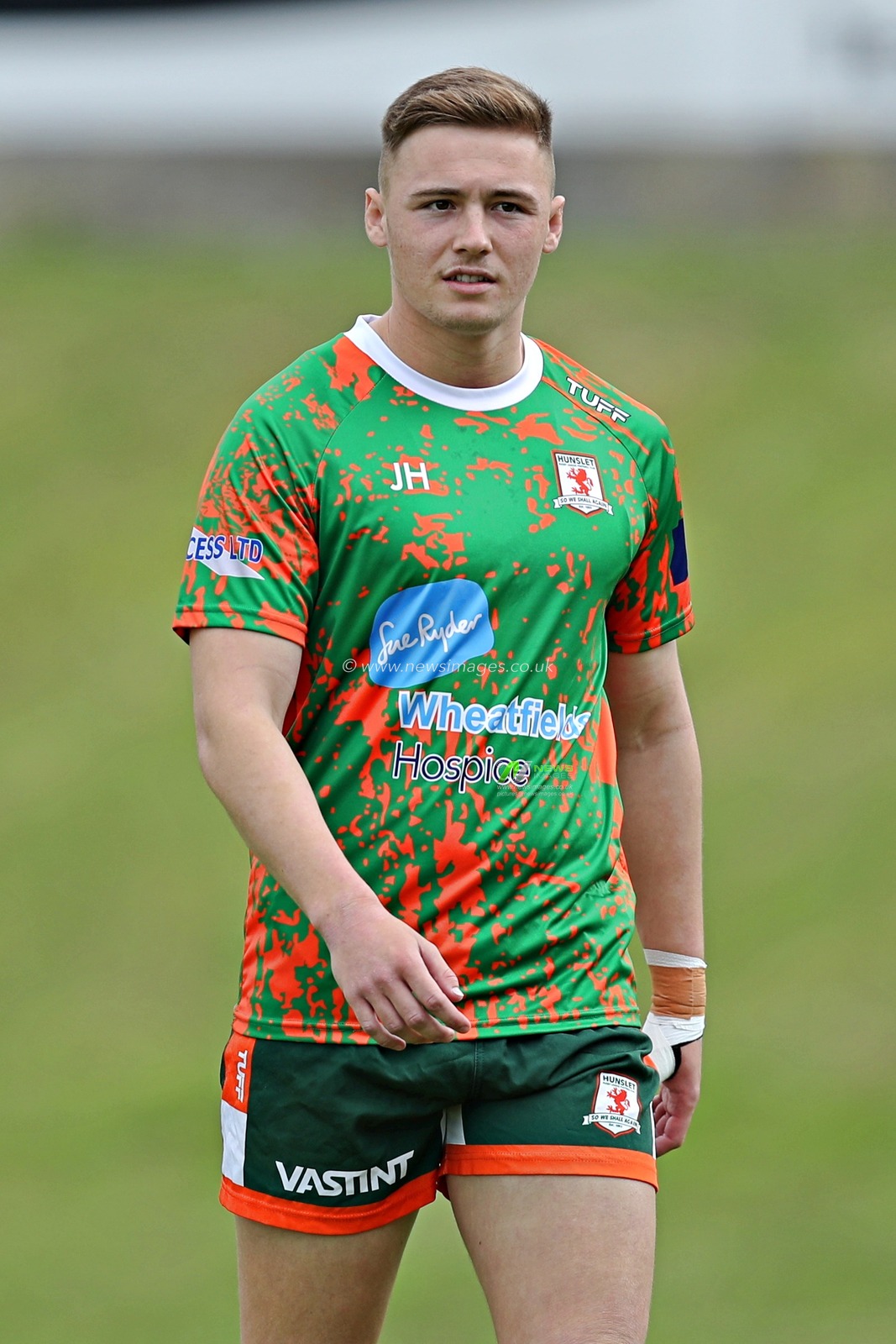 Mackenzie Turner of Hunslet RLFC before the Betfred Championship match Hunslet RLFC vs Barrow Raiders at South Leeds Stadium, Leeds, United Kingdom, 22nd June 2025

(Photo by Sam Eaden/News Images)