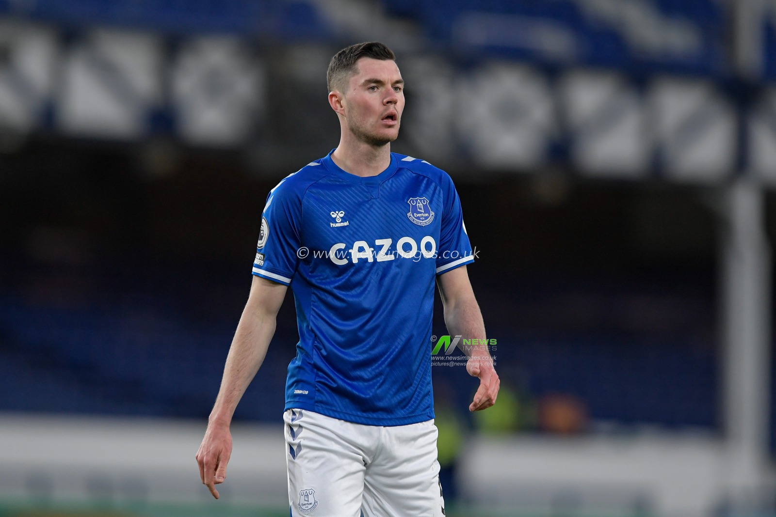 Michael Keane #5 of Everton in action during the game