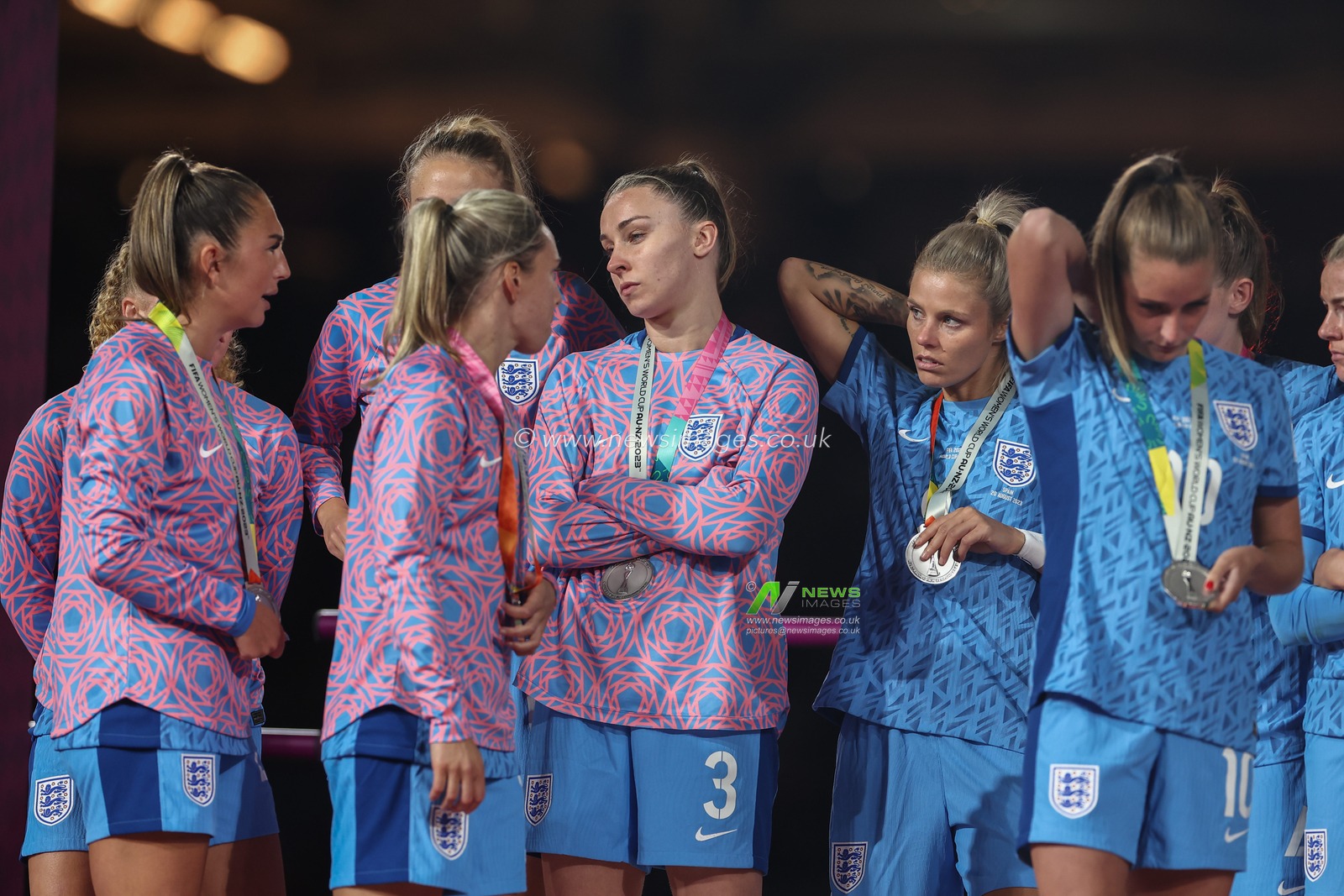 England players full of tears after losing 1-0 in the final during the FIFA Women's World Cup 2023 Final match Spain Women vs England Women at Stadium Australia, Sydney, Australia, 20th August 2023

(Photo by Patrick Hoelscher/News Images)