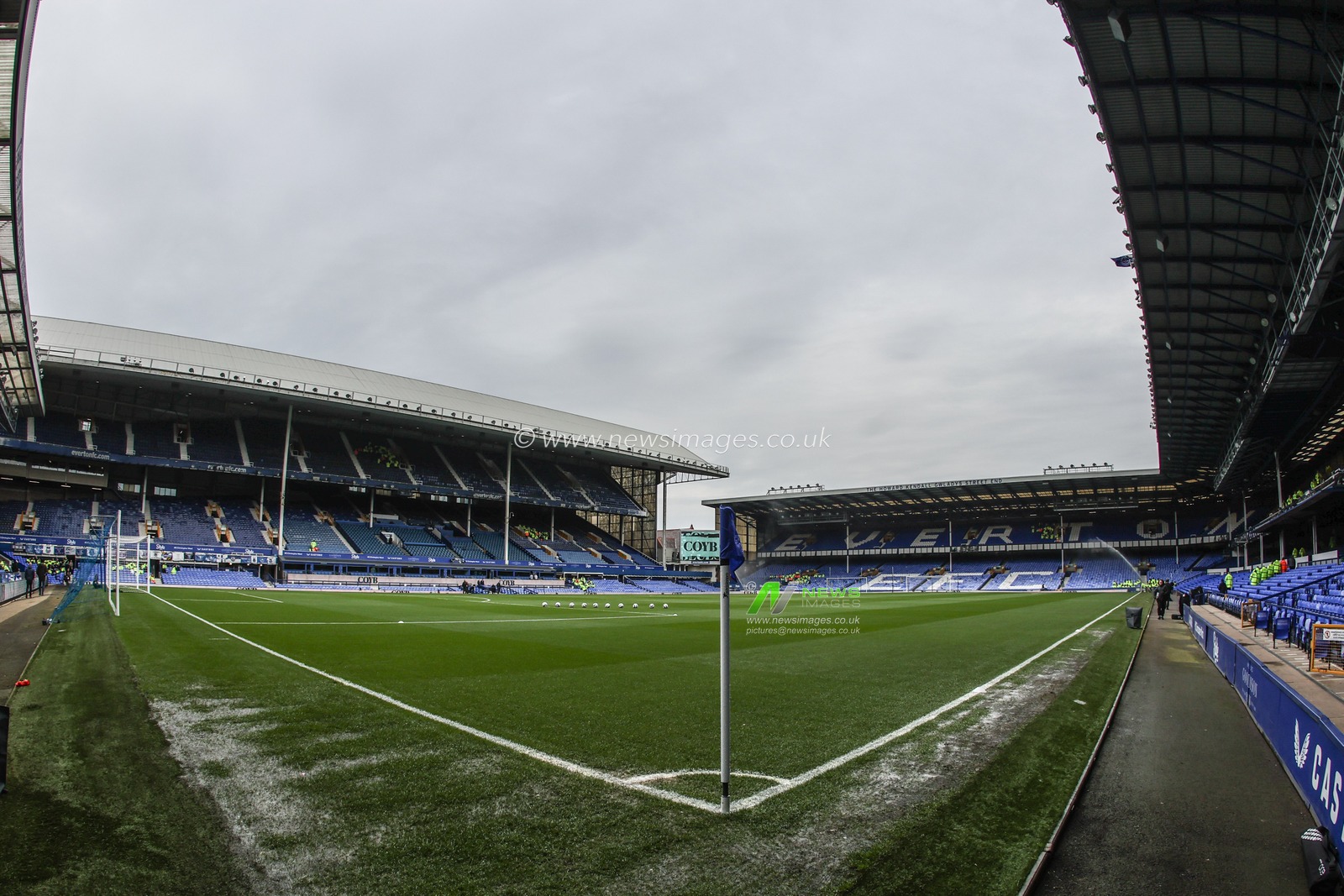A general view of Goodison Park ahead of the Premier League match Everton vs Manchester City at Goodison Park, Liverpool, United Kingdom, 19th April 2025

(Photo by Mark Cosgrove/News Images)