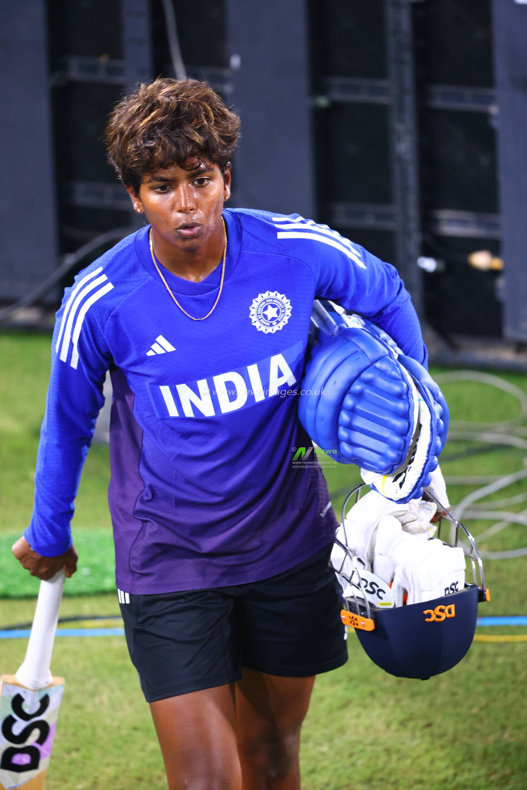 Arundhati Reddy of India after training session during the ICC Women's World Cup match India Women training at ACA Stadium, Guwahati, India, 29th September 2025

(Photo by Shubhajit Roy Karmakar/News Images)