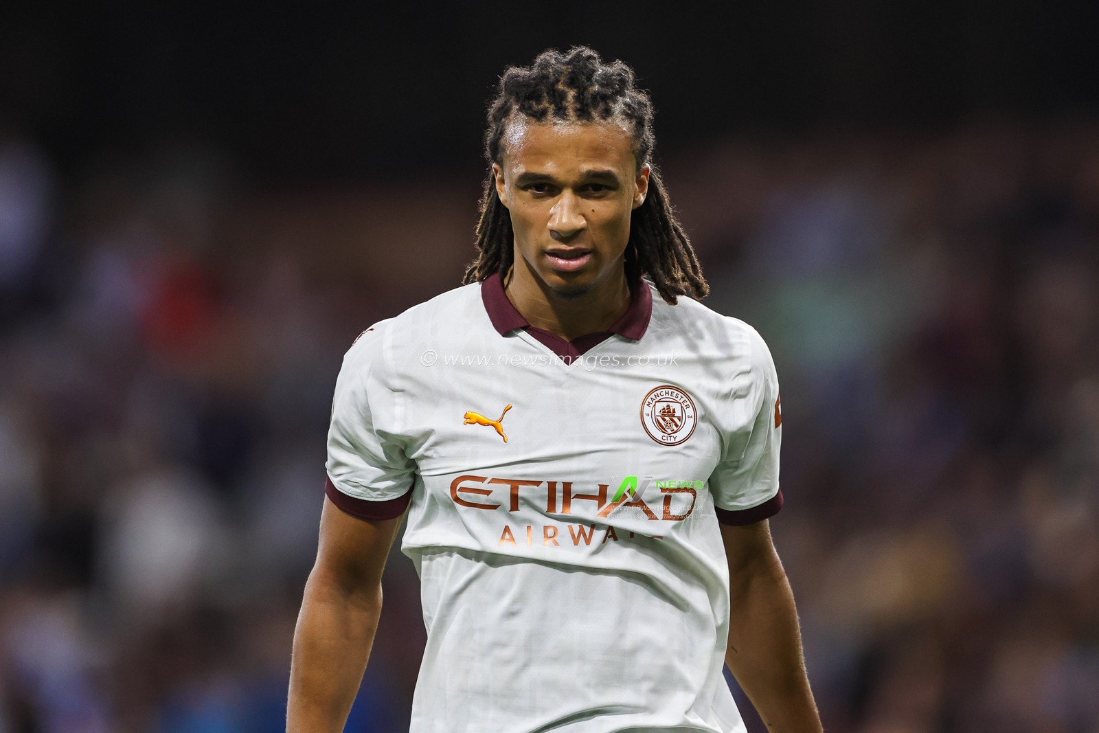 Nathan AkÃ© of Manchester City during the Premier League match Burnley vs Manchester City at Turf Moor, Burnley, United Kingdom, 11th August 2023

(Photo by Mark Cosgrove/News Images)