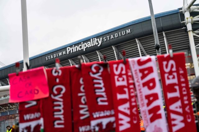 General view of the Principality Stadium ahead of the Quilter Nations Series 2025 match Wales vs Japan at Principality Stadium, Cardiff, United Kingdom, 15th November 2025

(Photo by Andrew Lewis/News Images)

*** GER AUT SUI OUT ***