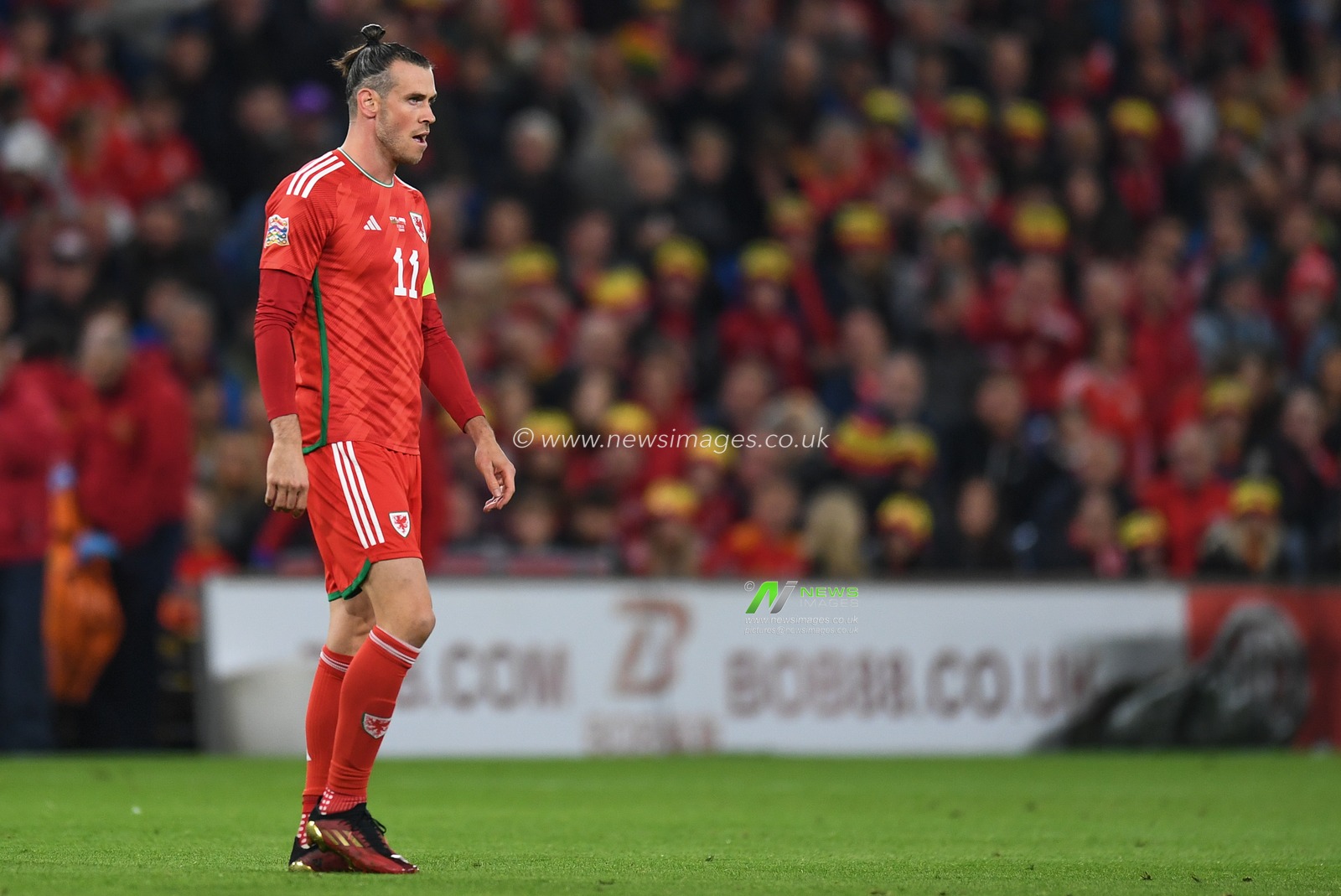 Gareth Bale of Wales during the UEFA Nations League Group A4 match between Wales vs Poland at Cardiff City Stadium, Cardiff, United Kingdom, 25th September 2022

(Photo by Mike Jones/News Images)