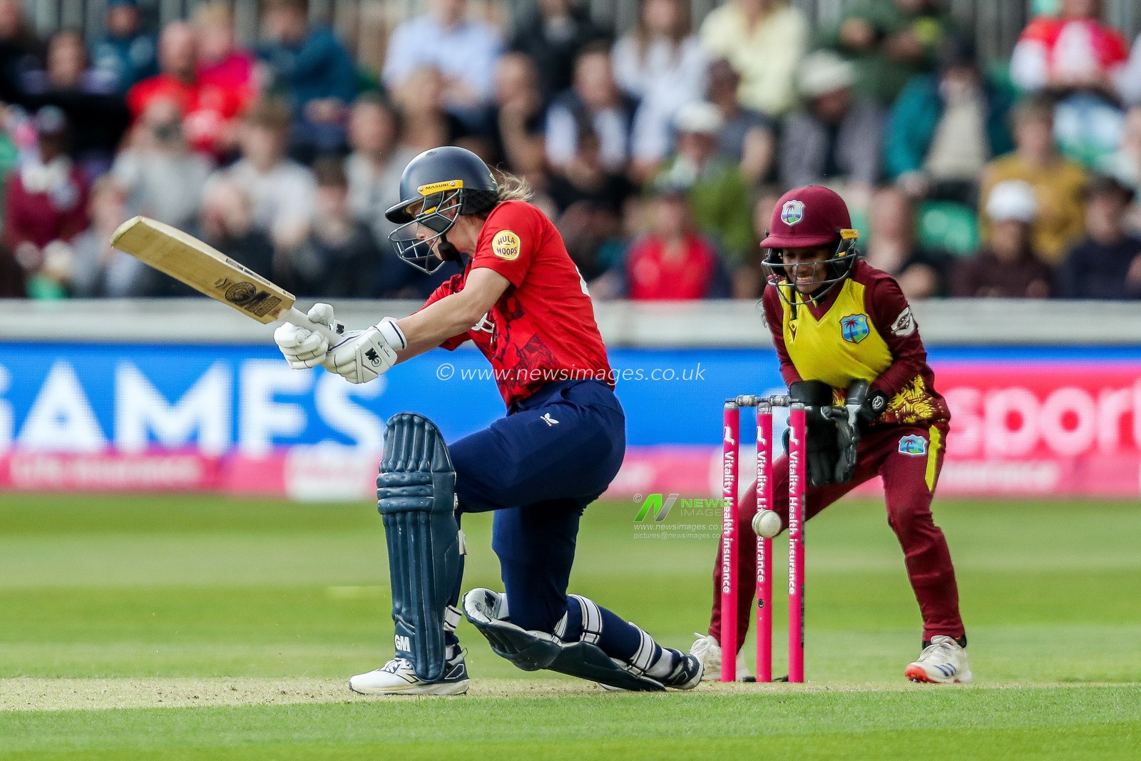 Amy Jones of England Women is bowled out during the 3rd Vitality IT20 Series match England Women vs West Indies Women at The Cloud County Ground, Chelmsford, United Kingdom, 26th May 2025

(Photo by Izzy Poles/News Images)