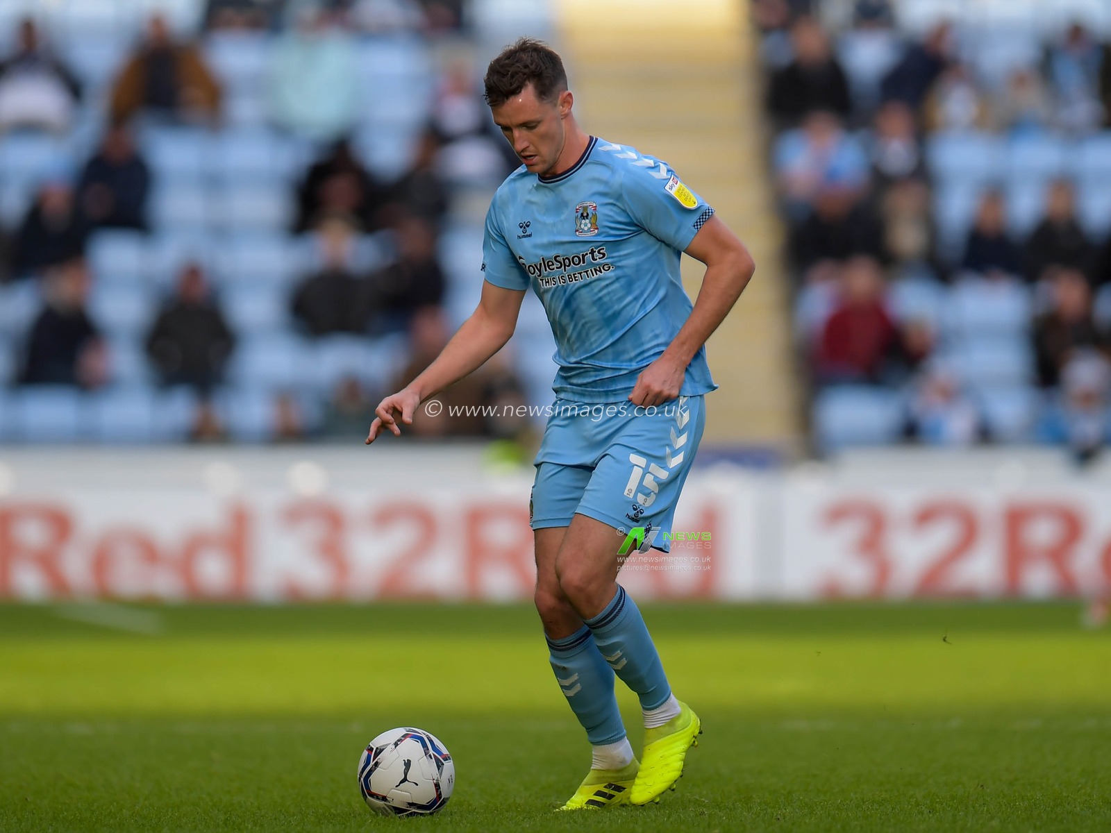 Dominic Hyam #15 of Coventry City with the ball