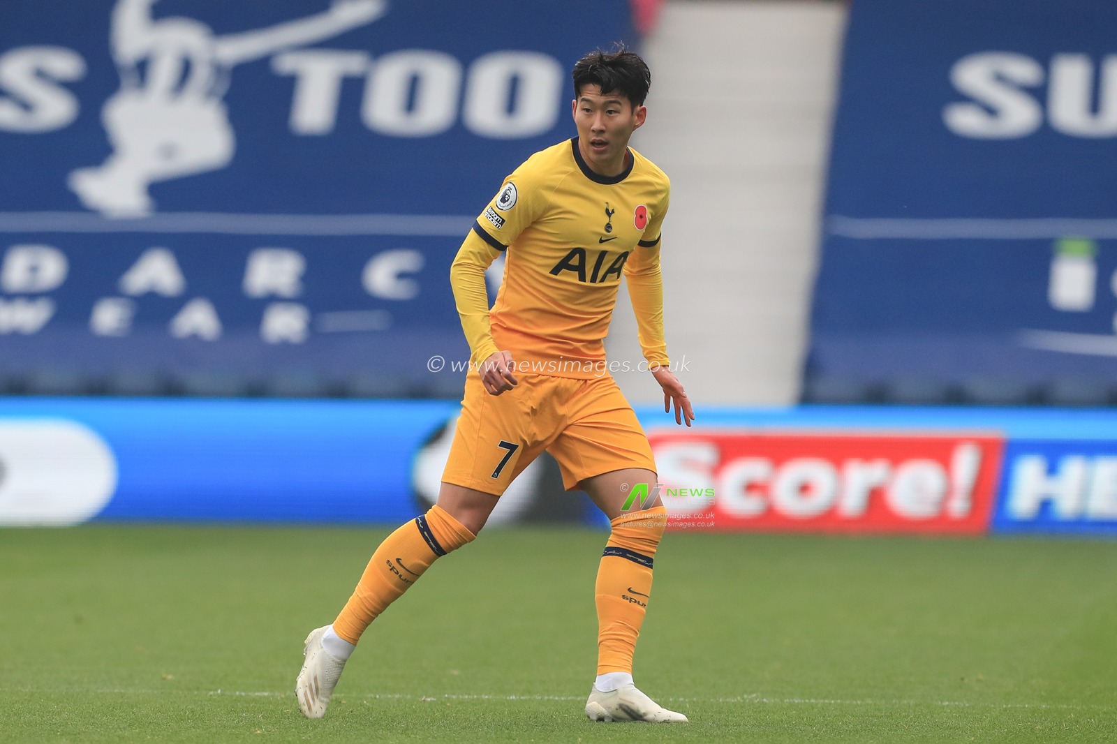 Son Heung-Min #7 of Tottenham Hotspur during the game