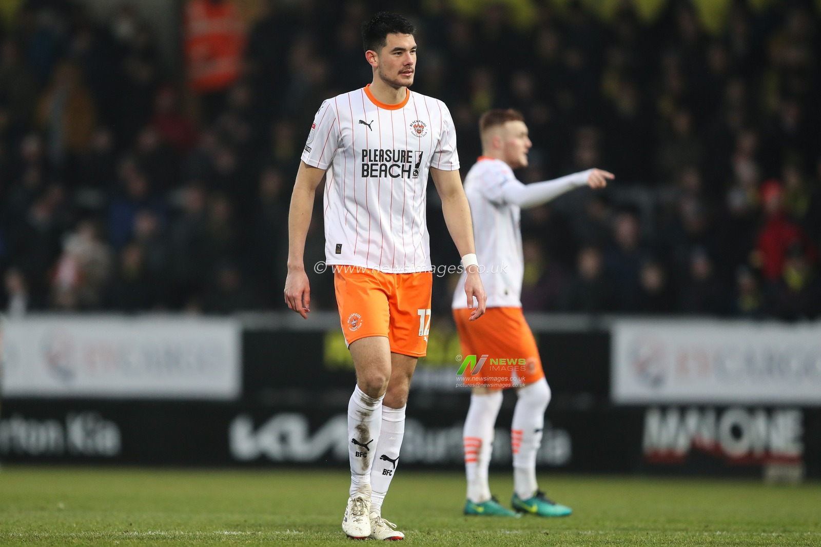 Elkan Baggott of Blackpool during the Sky Bet League 1 match Burton Albion vs Blackpool at Pirelli Stadium, Burton upon Trent, United Kingdom, 8th February 2025

(Photo by Gareth Evans/News Images)