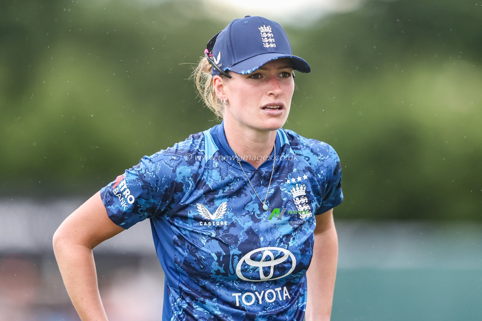 Lauren Bell of England during the Metro Bank One Day International match England Women vs West Indies Women at Derbyshire County Cricket Club, Derby, United Kingdom, 30th May 2025

(Photo by Alfie Cosgrove/News Images)
