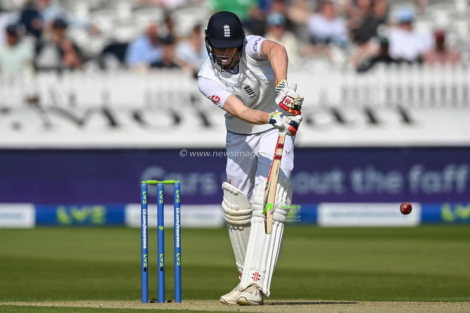 Zak Crawley of England  hits the ball for 4 during the LV= Insurance day one Test match England vs Ireland at Lords, London, United Kingdom, 1st June 2023

(Photo by Craig Thomas/News Images)