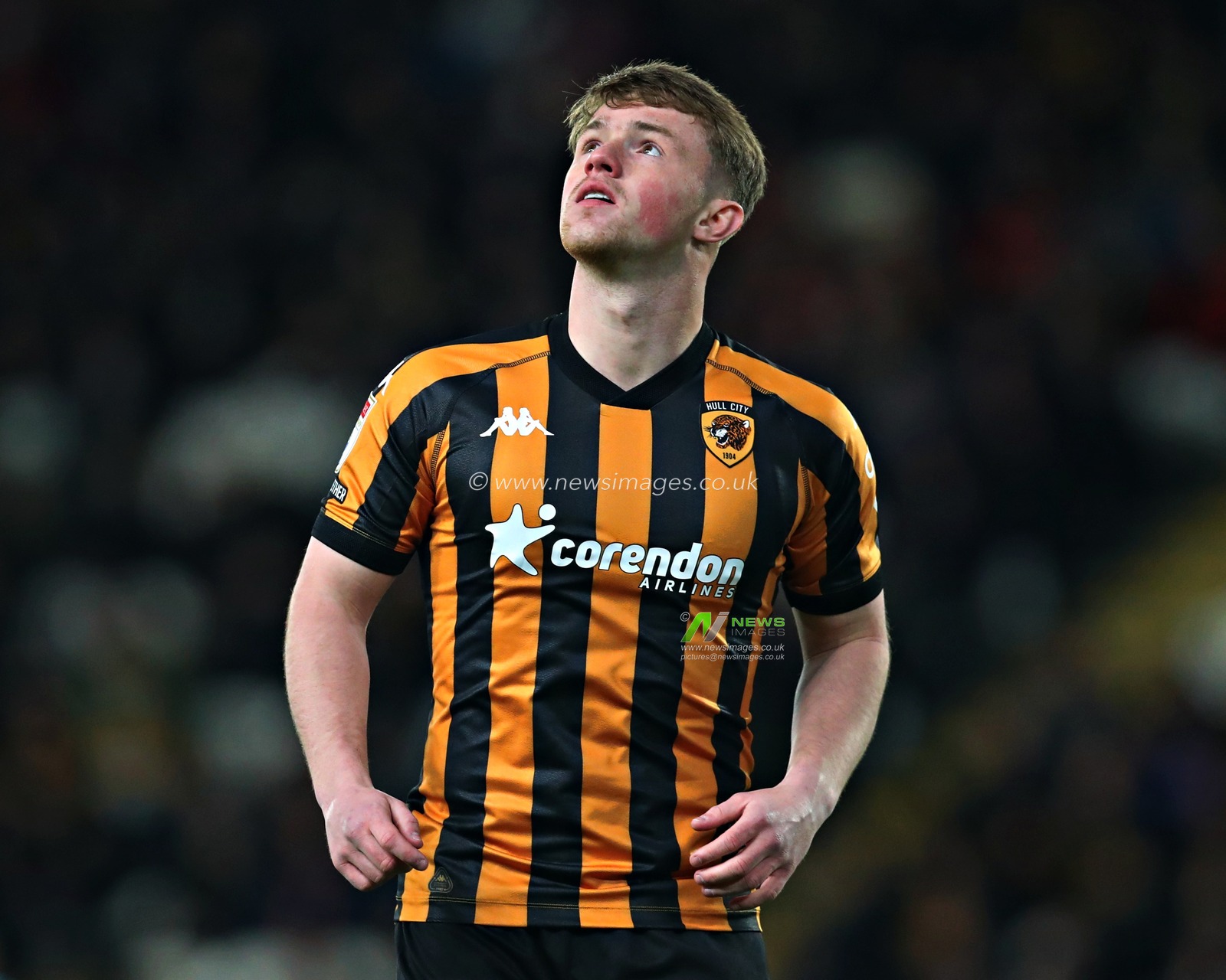 Joe Gelhardt of Hull City during the Sky Bet Championship match Hull City vs Oxford United at MKM Stadium, Hull, United Kingdom, 12th March 2025

(Photo by Sam Eaden/News Images)