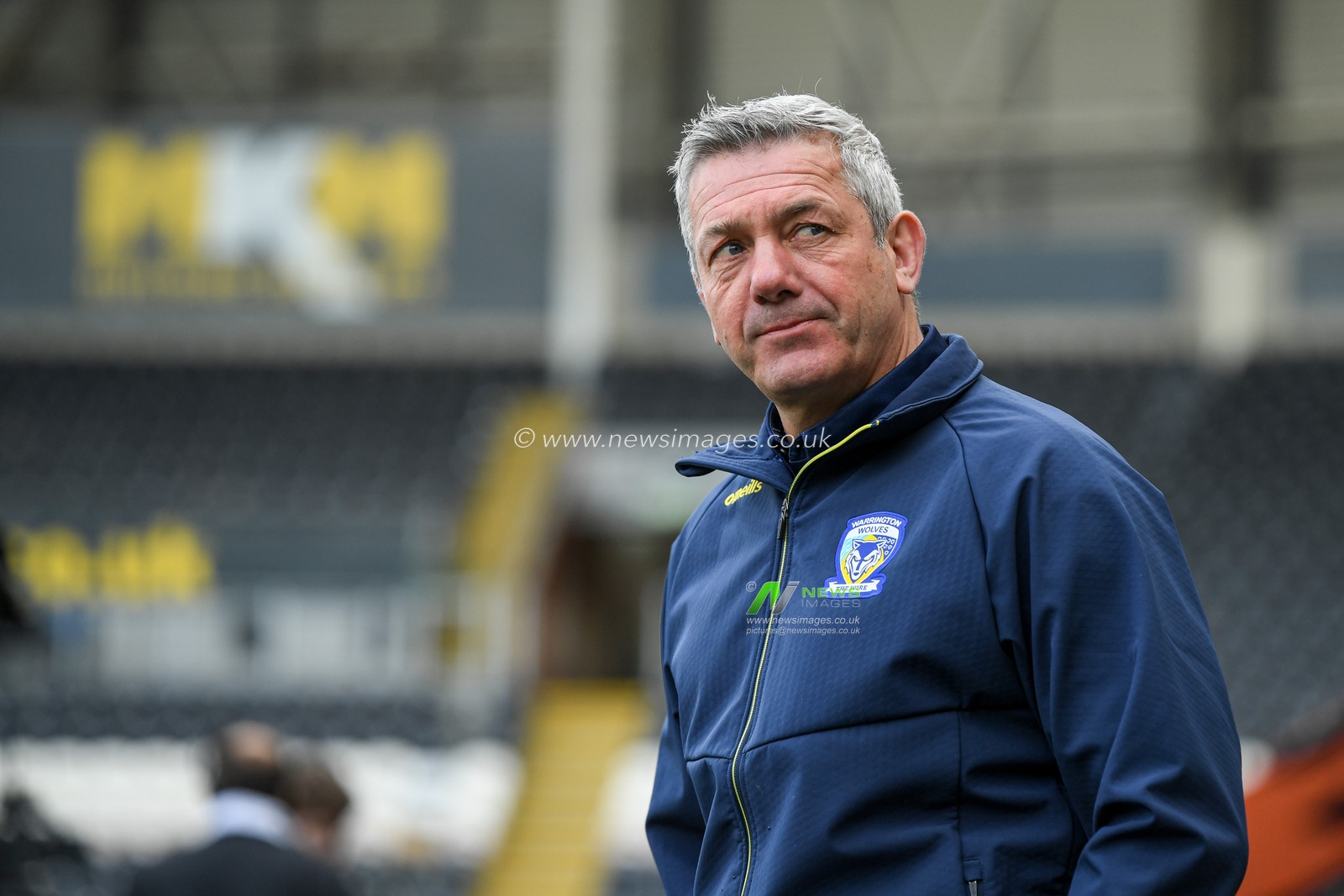 Daryl Powell Head Coach of Warrington Wolves arrives at the MKM for the game against Hull FC