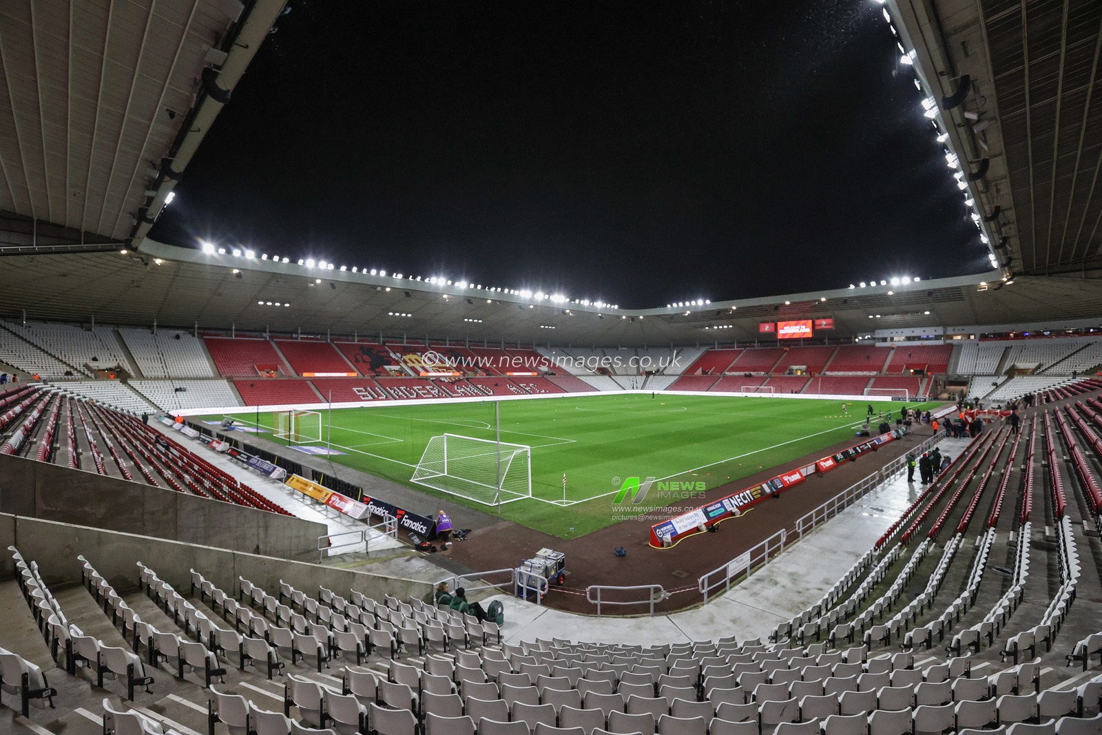 A general view of the Stadium Of Light during the Sky Bet Championship match Sunderland vs Sheffield United at Stadium Of Light, Sunderland, United Kingdom, 1st January 2025

(Photo by Alfie Cosgrove/News Images)