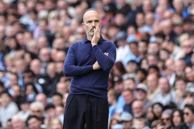 Enzo Maresca manager of Manchester City looks on during the Premier League match Manchester City vs Coventry City at Etihad Stadium, Manchester, United Kingdom on 05 September 2026

(Photo by Mark Cosgrove/News Images)