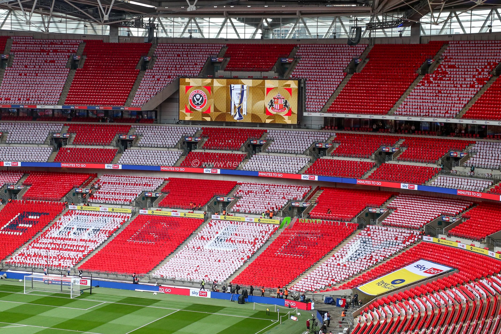 A general view of Wembley Stadium ahead of the Sky Bet Championship Playoff Final match Sheffield United vs Sunderland at Wembley Stadium, London, United Kingdom, 24th May 2025

(Photo by Izzy Poles/News Images)