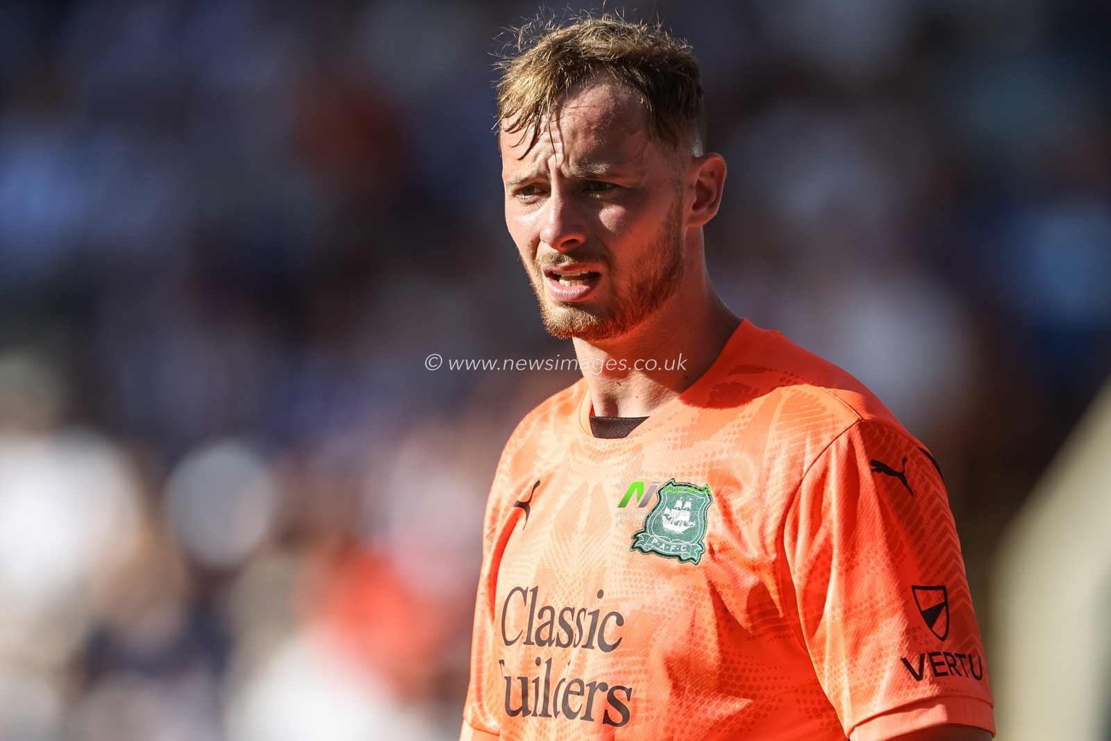 Conor Hazard of Plymouth Argyle during the Sky Bet Championship match Sheffield Wednesday vs Plymouth Argyle at Hillsborough, Sheffield, United Kingdom, 11th August 2024

(Photo by Mark Cosgrove/News Images)