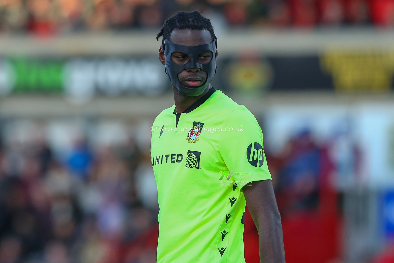 Arthur Okonkwo #33 of Wrexham during the Sky Bet League 2 match Wrexham vs Newport County at SToK Cae Ras, Wrexham, United Kingdom, 23rd December 2023

(Photo by Gareth Evans/News Images)