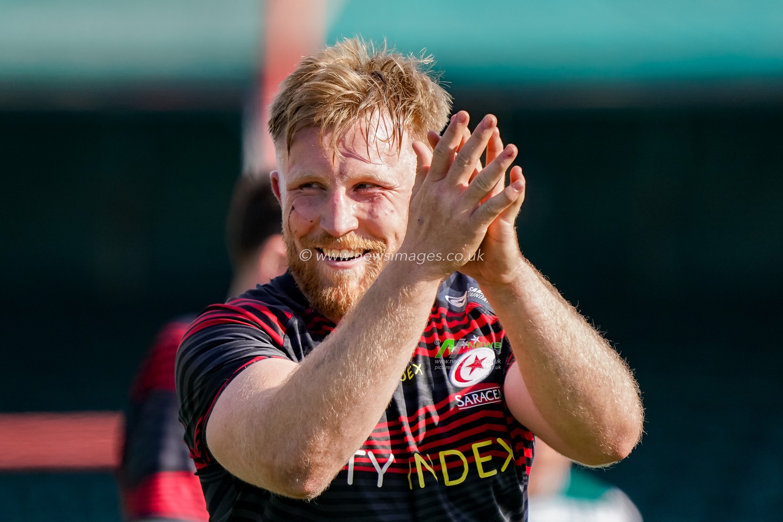 Jackson Wray #6 of Saracens final whistle