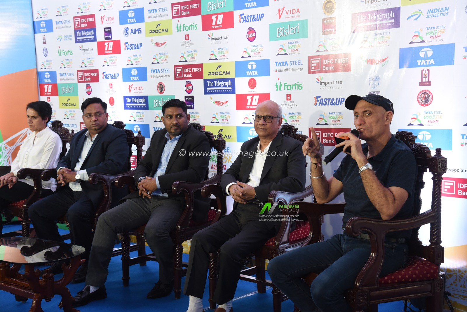 Technical Press Meet to unveil the Race Route and facilities for the runners on the Course and pre- and post-finish at the Tata Steel World 25K Kolkata 2024 in Kolkata,India.Pictures by Debajyoti Chakraborty..(Photo: Debajyoti Chakraborty/News Images)