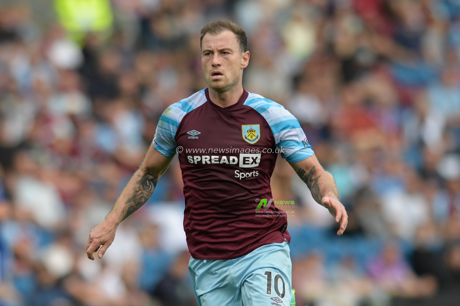 Ashley Barnes #10 of Burnley in action during the game