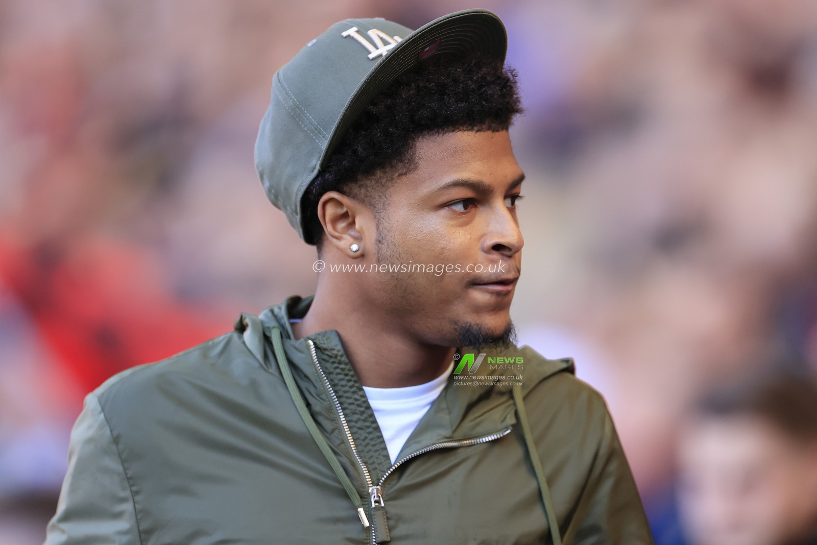 Rhian Brewster #7 of Sheffield United who was not involved in the squad for the Sky Bet Championship match Sheffield United vs Wigan Athletic at Bramall Lane, Sheffield, United Kingdom, 7th April 2023

(Photo by Conor Molloy/News Images)