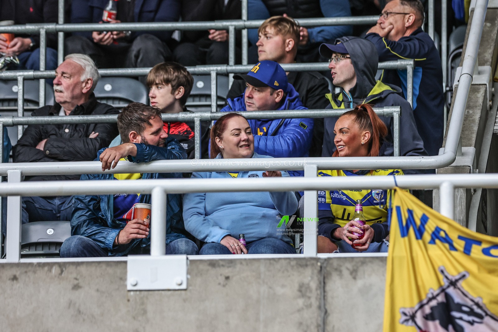 Warrington fans during the Betfred Magic Weekend 2025 match Wigan Warriors vs Warrington Wolves at St. James's Park, Newcastle, United Kingdom, 4th May 2025

(Photo by Mark Cosgrove/News Images)