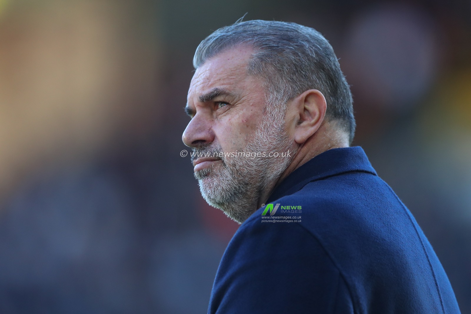 Ange Postecoglou Manager of Tottenham Hotspur during the Premier League match Wolverhampton Wanderers vs Tottenham Hotspur at Molineux, Wolverhampton, United Kingdom, 11th November 2023

(Photo by Gareth Evans/News Images)