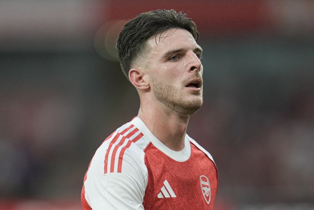 Declan Rice of Arsenal during the Pre-season friendly match Arsenal vs Villarreal at Emirates Stadium, London, United Kingdom, 6th August 2025

(Photo by Harvey Murphy/News Images)