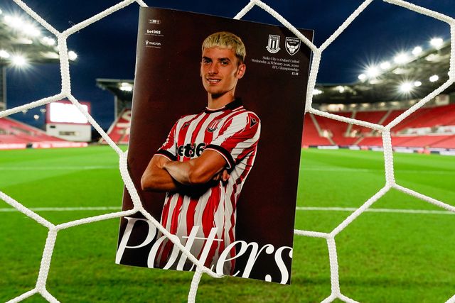 Tomas Rigo of Stoke City in the match day program during the Sky Bet Championship match Stoke City vs Oxford United at Bet365 Stadium, Stoke On Trent, United Kingdom on 25 February 2026

(Photo by Maynard Manyowa/News Images)