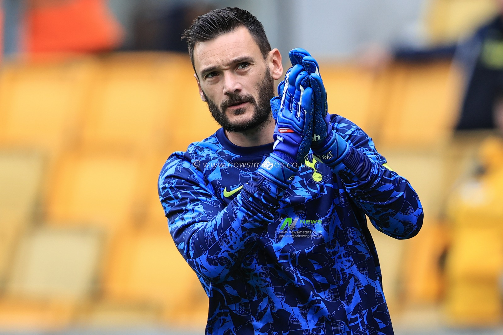 Hugo Lloris #1 of Tottenham Hotspur during the pre-game warmup