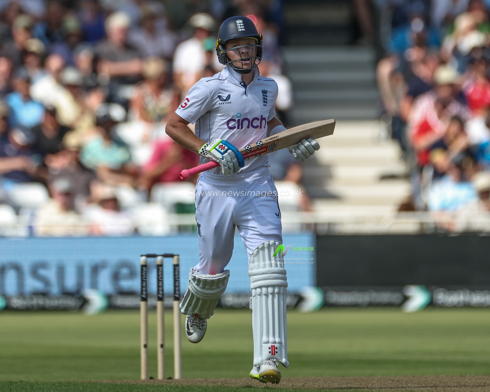 Ollie Pope of England makes three runs during the 2nd Rothesay Test Match match England vs West Indies at Trent Bridge, Nottingham, United Kingdom, 18th July 2024

(Photo by Mark Cosgrove/News Images)