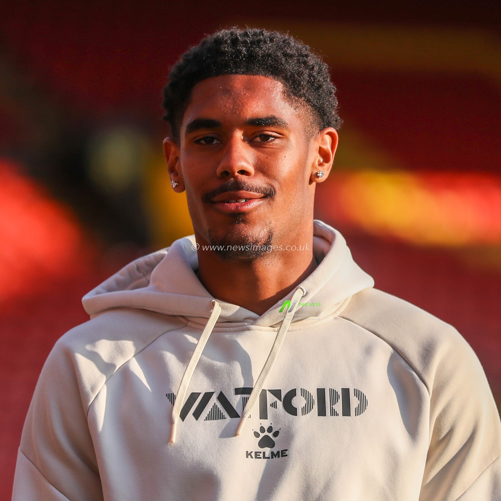 Yasser Larouci of Watford arrives at Vicarage Road Stadium prior to the Carabao Cup match Watford vs Plymouth Argyle at Vicarage Road, Watford, United Kingdom, 27th August 2024

(Photo by Izzy Poles/News Images)