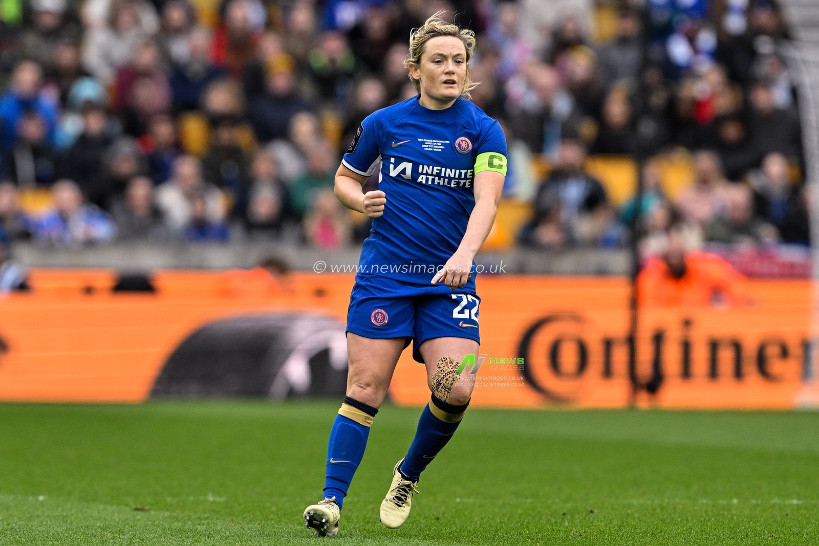 Erin Cuthbert of Chelsea Women during the FA Women's League Cup Final match Arsenal Women vs Chelsea FC Women at Molineux, Wolverhampton, United Kingdom, 31st March 2024

(Photo by Cody Froggatt/News Images)