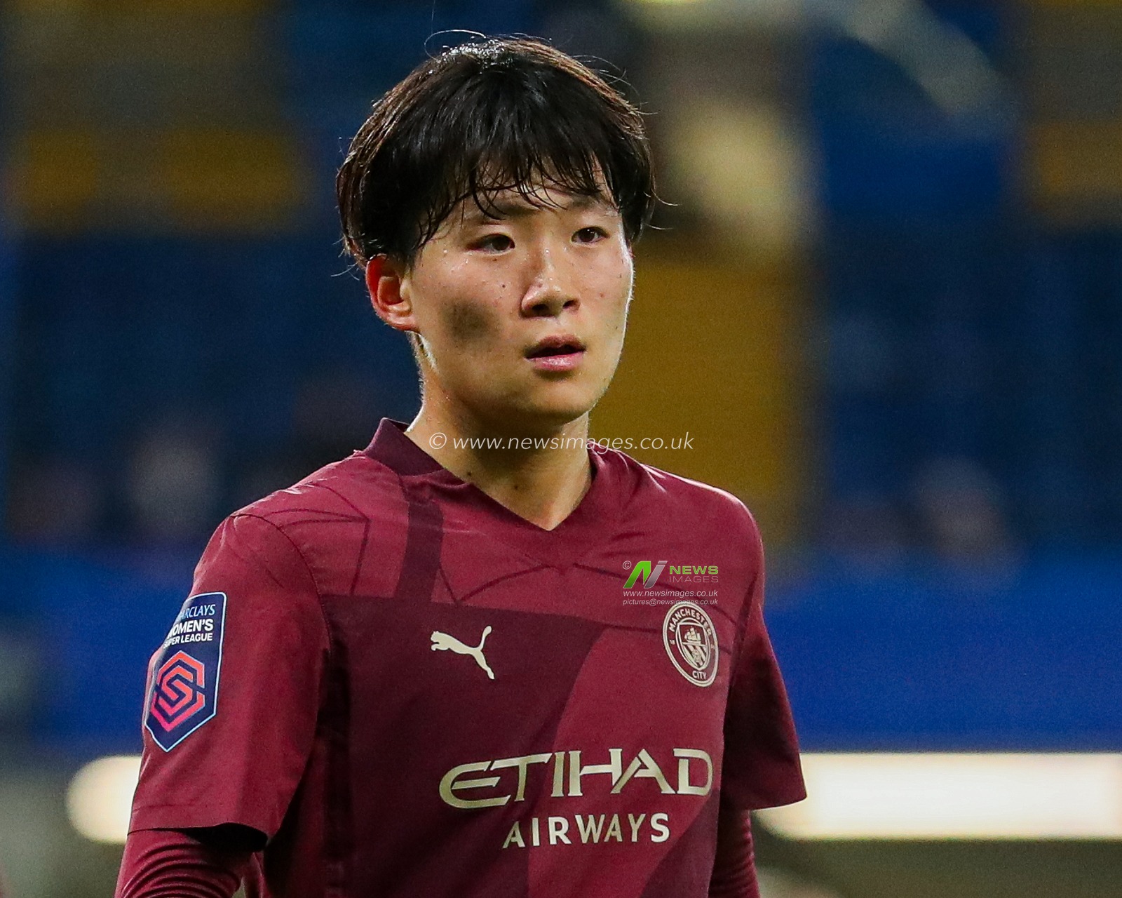Aoba Fujino of Manchester City Women looks on during the Barclays Women's Super League match Chelsea FC Women vs Manchester City Women at Stamford Bridge, London, United Kingdom, 16th November 2024

(Photo by Izzy Poles/News Images)