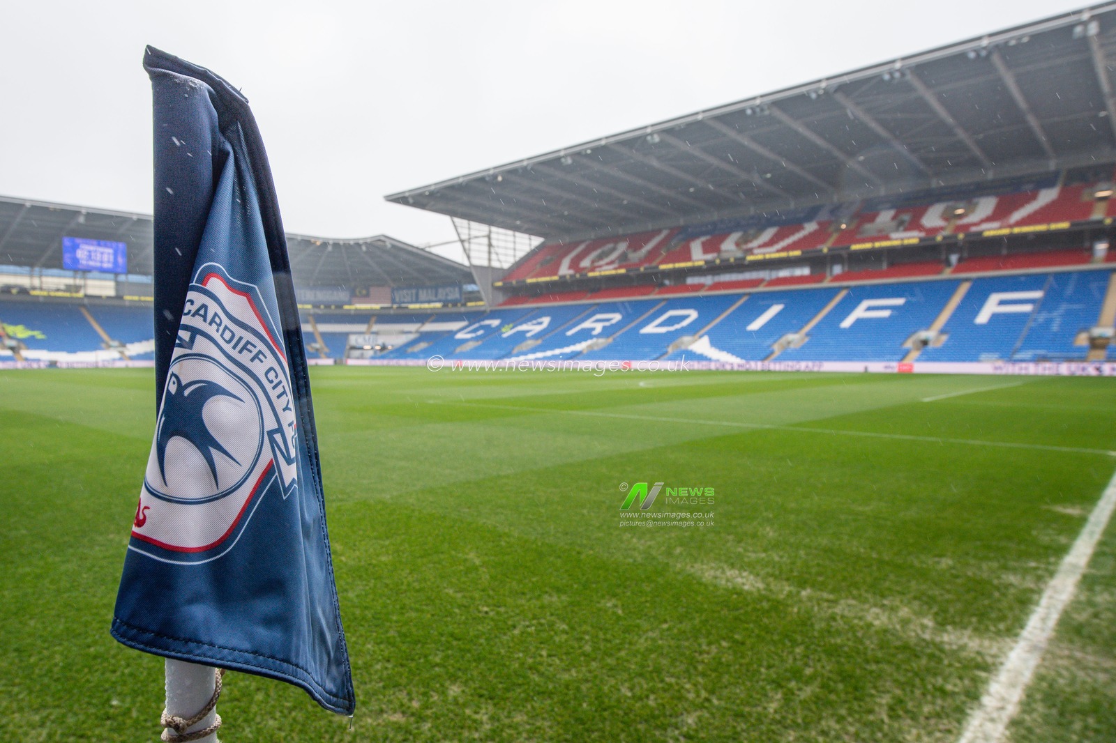 A general view of Cardiff City Stadium, Home of Cardiff City during the Sky Bet Championship match Cardiff City vs Huddersfield Town at Cardiff City Stadium, Cardiff, United Kingdom, 30th April 2023

(Photo by Craig Thomas/News Images)