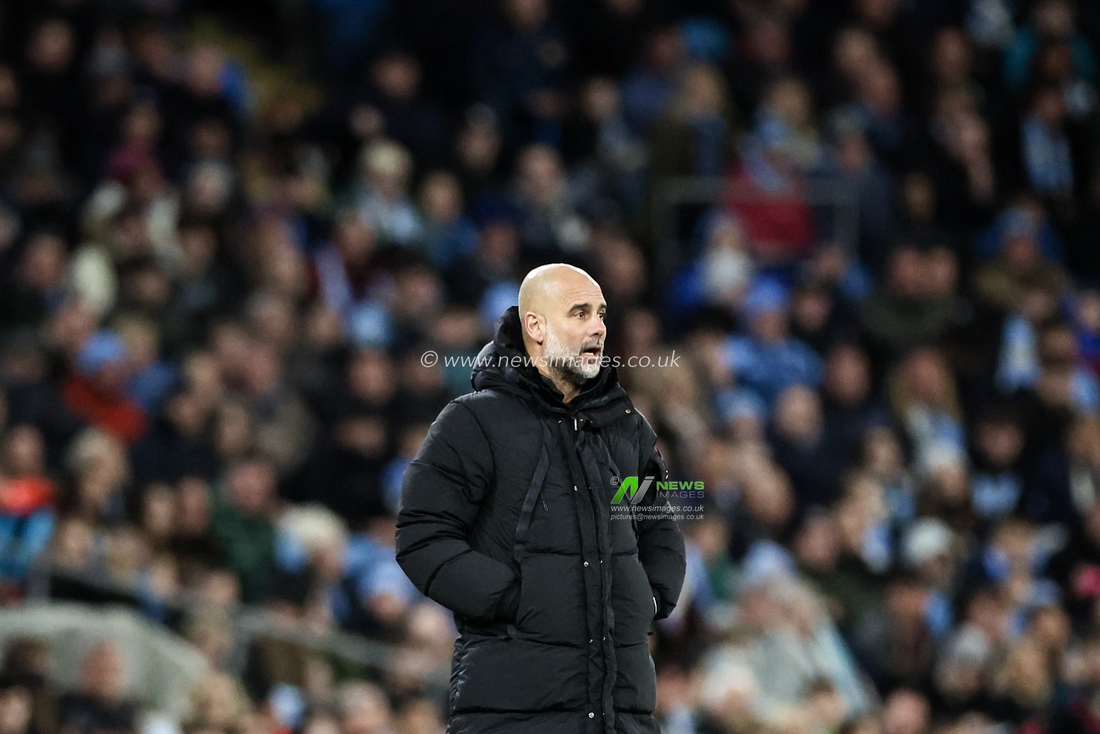 Pep Guardiola manager of Manchester City looks on during the Emirates FA Cup 5th Round match Manchester City vs Plymouth Argyle at Etihad Stadium, Manchester, United Kingdom, 1st March 2025

(Photo by Mark Cosgrove/News Images)
