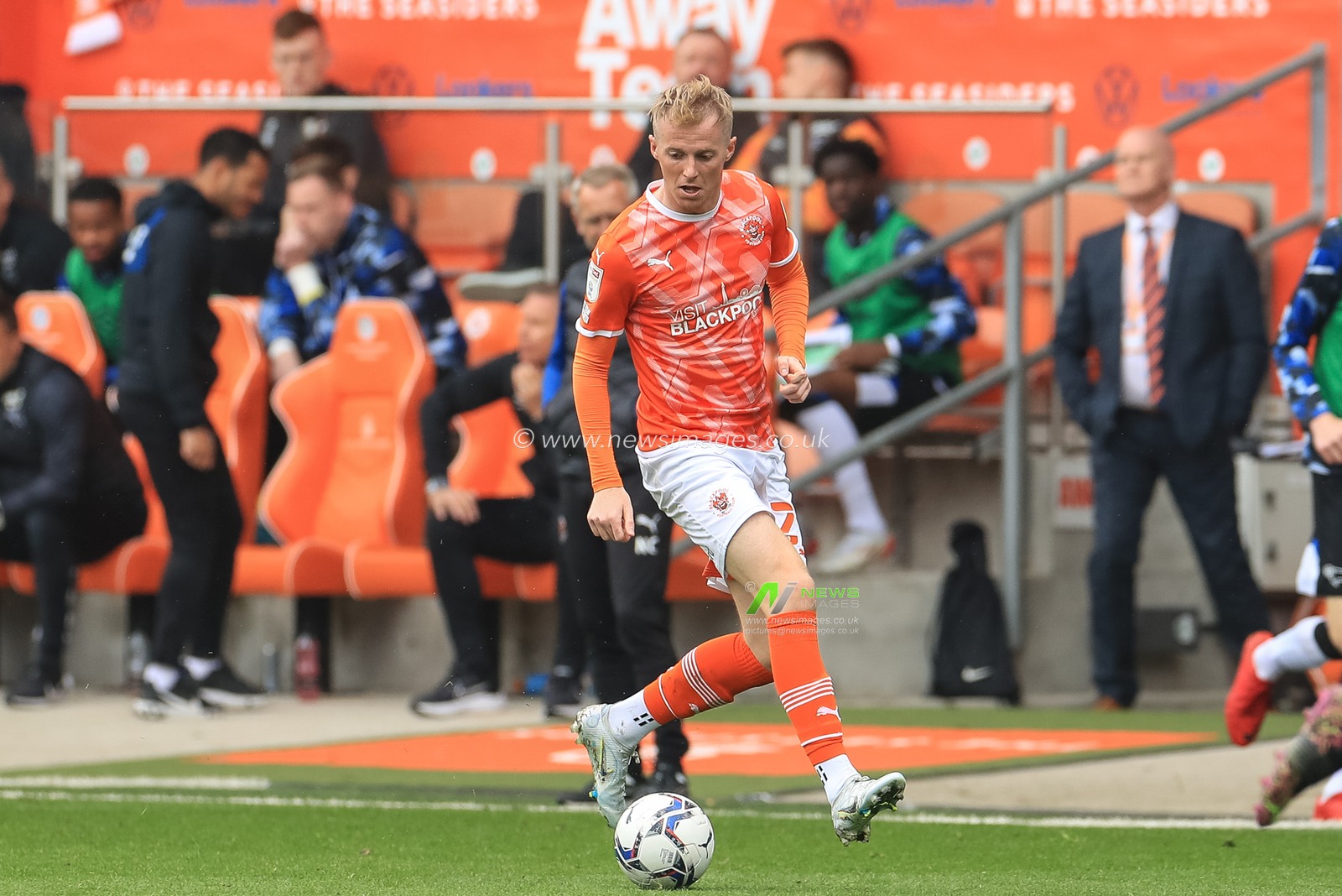 Charlie Kirk #27 of Blackpool during the game