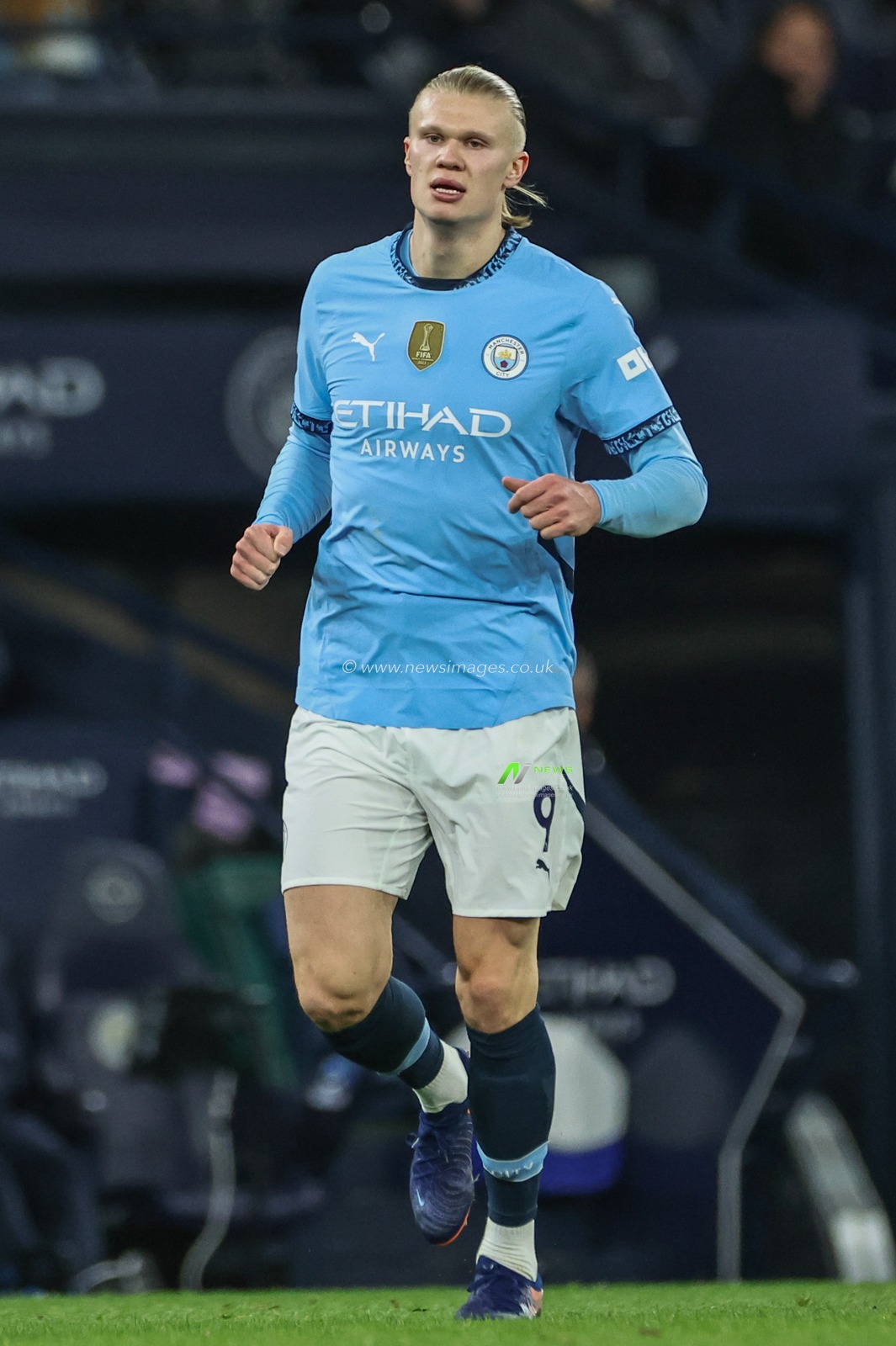Erling Haaland of Manchester City during the Premier League match Manchester City vs Chelsea at Etihad Stadium, Manchester, United Kingdom, 25th January 2025

(Photo by Mark Cosgrove/News Images)