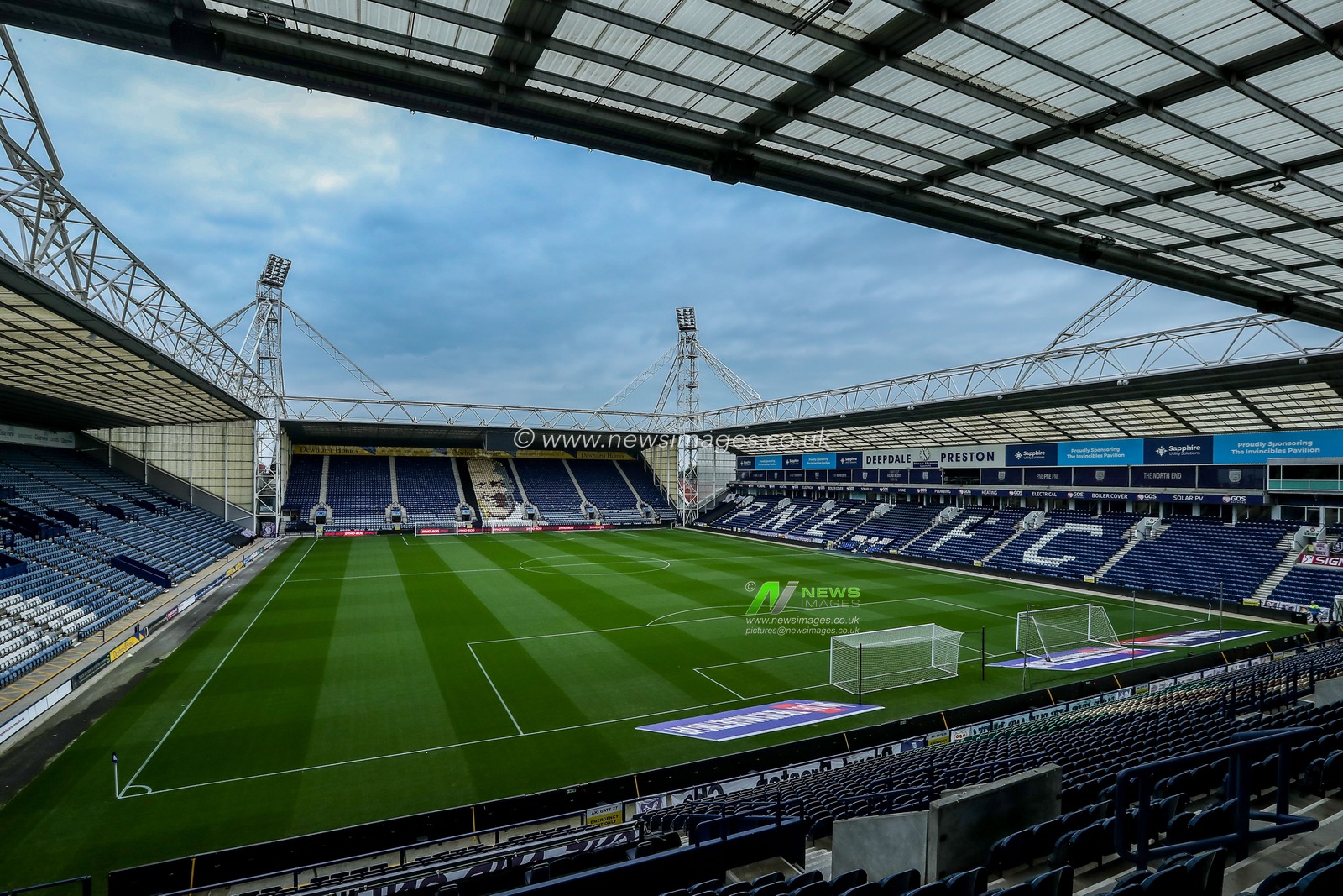 A general view of Deepdale stadium ahead of the Sky Bet Championship match Preston North End vs Bristol City at Deepdale, Preston, United Kingdom, 27th September 2025

(Photo by Jorge Horsted/News Images)