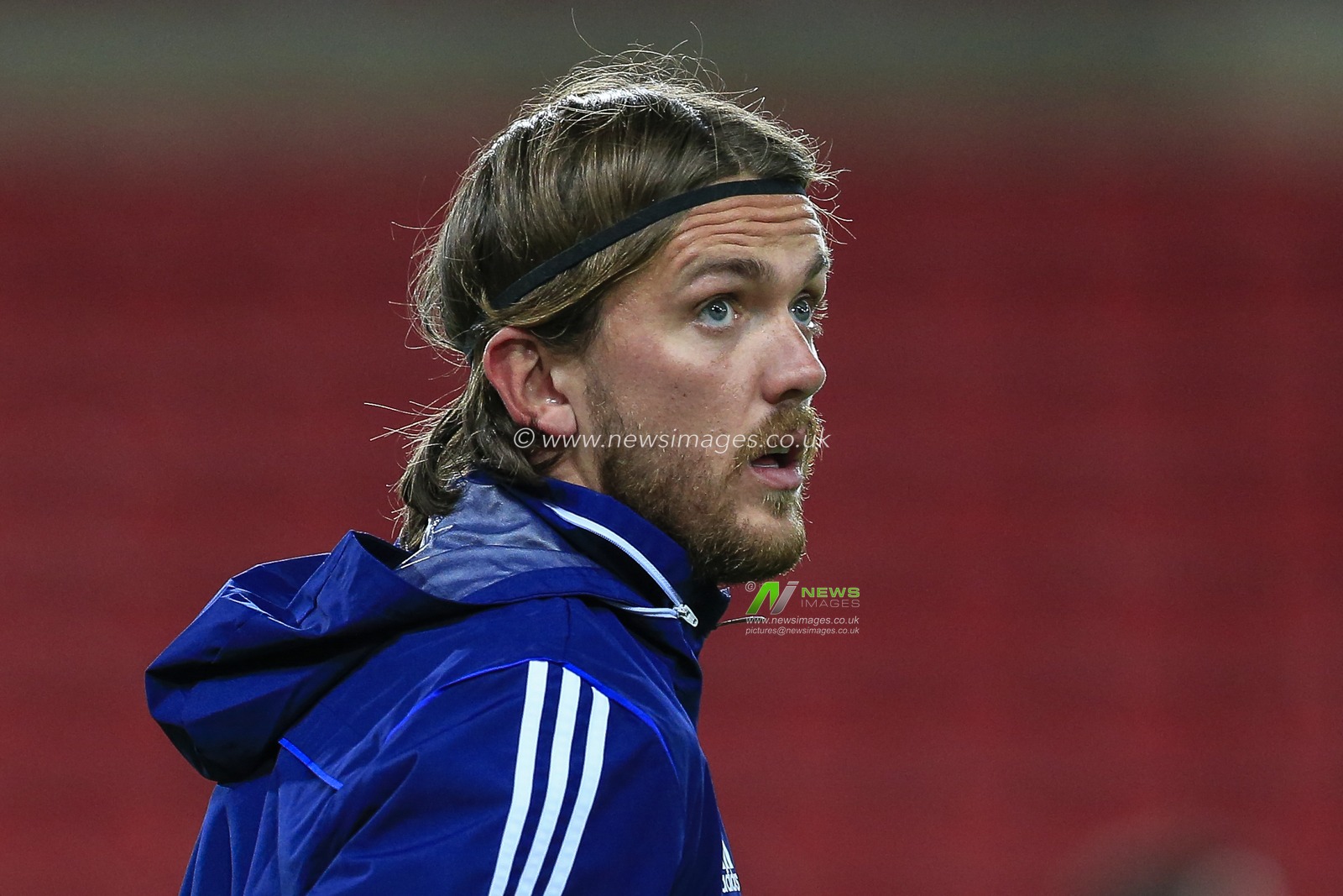 Emyr Huws (44) of Ipswich Town during the pre-game warmup